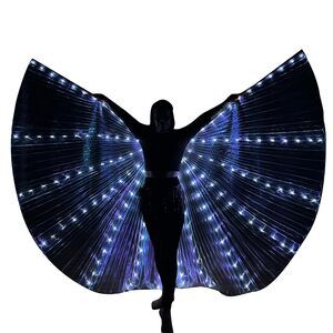 1281 Led Isis Wings Light Up Belly Dance Wings Adult Glow